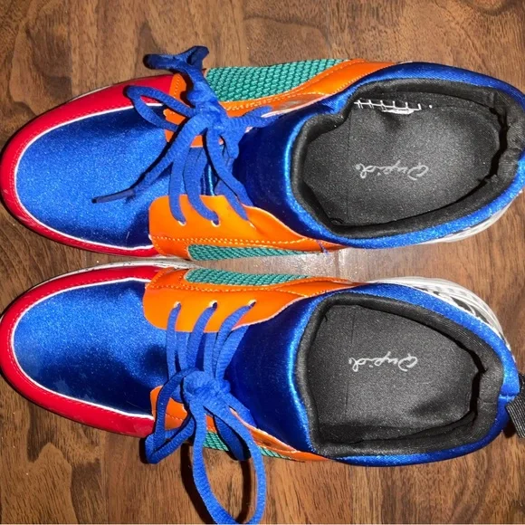 Colorful Zebra Print Sneakers - Picture 2 of 4